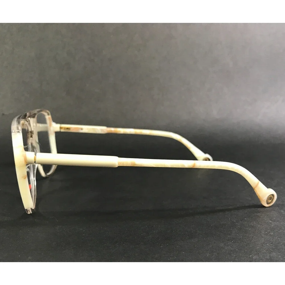 Etnia Barcelona Eyeglasses Frames ATLAS BE Clear Beige Marble Aviator 57-14-138